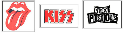uspješni logotipi poznatih rock bandova