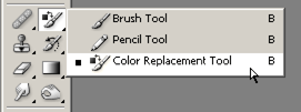 Color replacement tool - Photoshop